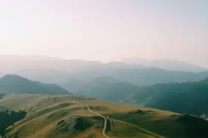 Ridge of green hills: new growth paths.