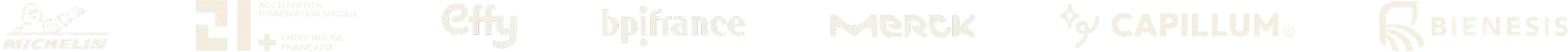 Michelin, 21 · Croix-Rouge française, Effy, Bpifrance, Merck, Capillum, Bienesis